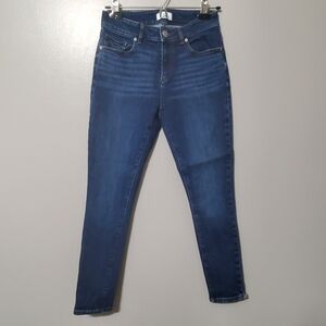 LOFT Outlet Curvy Petite Women’s Skinny Jeans in Dark Blue Wash Size 0